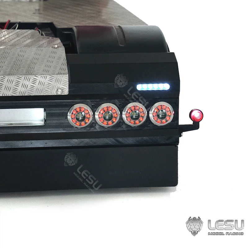 LESU-enquêter arrière à faisceau arrière avec lumières LED pour modèle de voiture, jouet de bricolage, pièce de rechange, tracteur 1/14 RC Tamiyaya, camion, THGrenoble 61