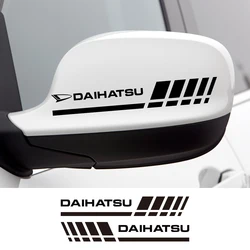 2PCS Car Rearview Mirror Stickers For DAIHATSU Sirion Feroza Trevis Taft Terios 2 Cuore Storia Rocky Harga Ayla Sigra Hijet Mira