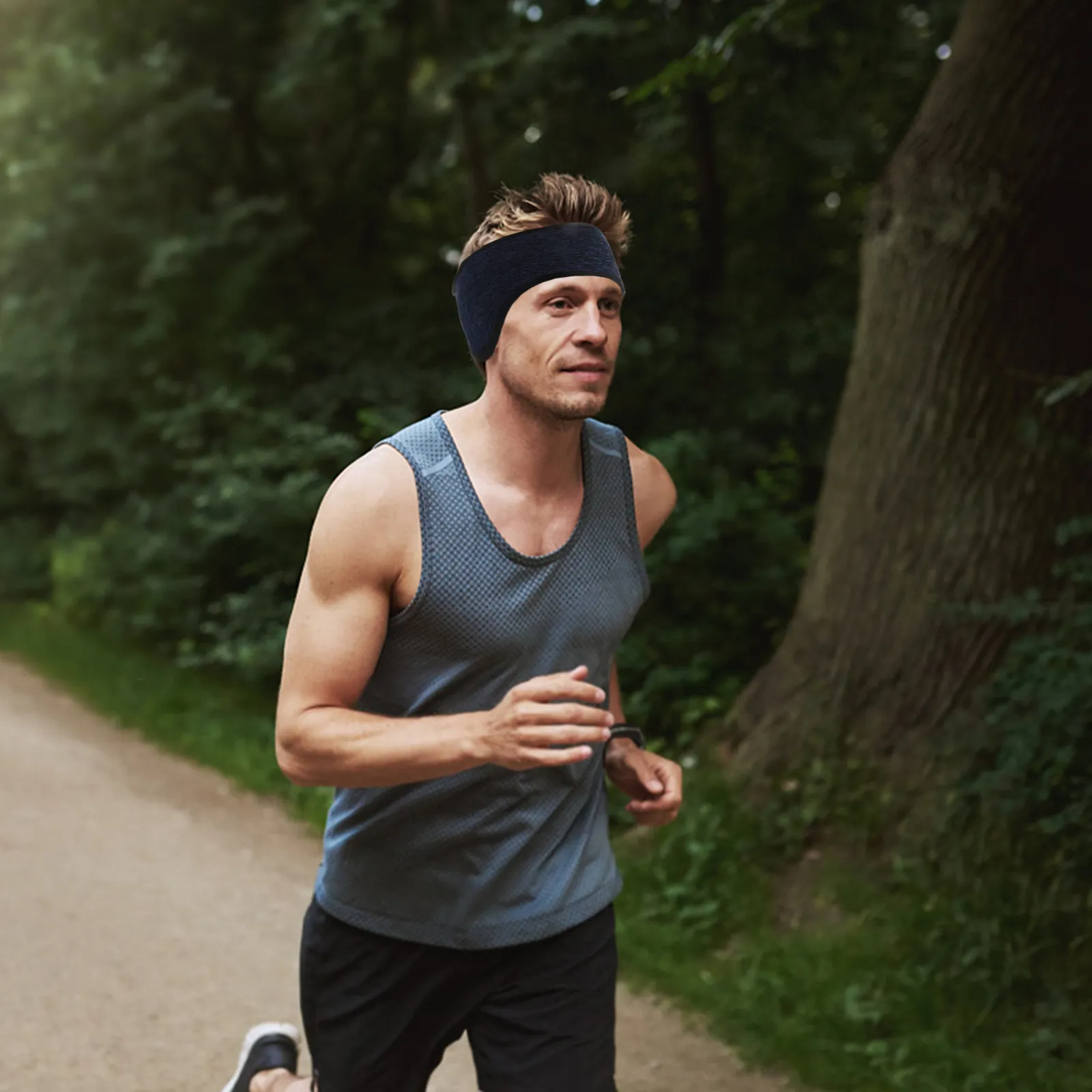 

4Pcs Winter Running Headband Ear Warmers Cold Weather Sports Hair Band Stretchable Elastic Outdoor Fitness Ear Cover