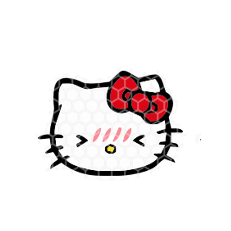 Cute Sanrio K T Electric Car Reflective Stickers Cute Cartoon Hello Kitty Creative Car Battery Body Decoration Stickers