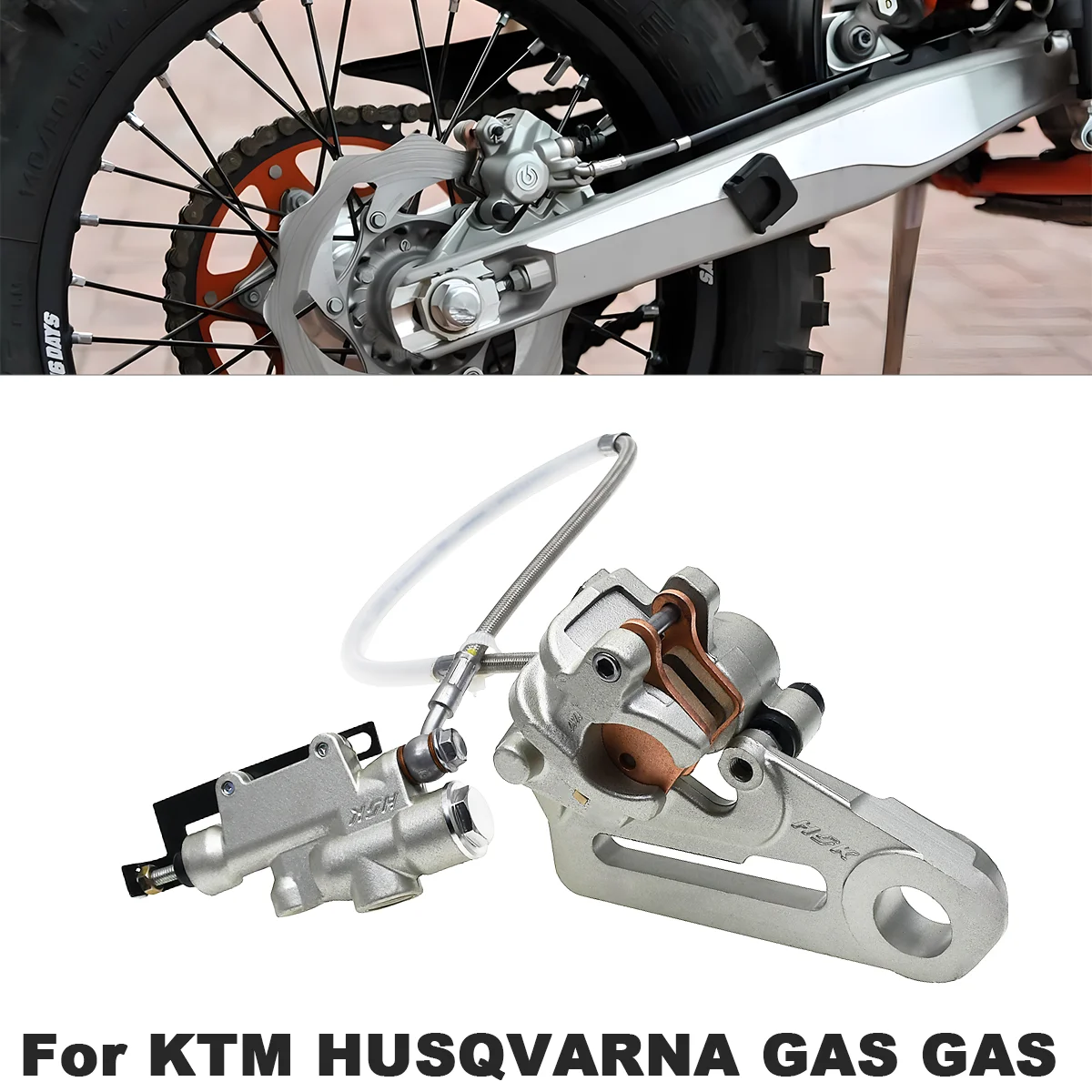 

Rear Brake Caliper For Husqvarna 125-501 TC/FC/TE/FE/TX/FX KTM 125-530 XCW XCFW EXC EXCF SX SXF XC XCF Six Days TPI 2004-2024