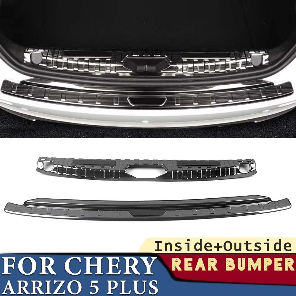 

Trunk Bumper for Chery Arrizo 5 PLUS 2021-2024 Car Accessories Stainless Rear Fender Protector Sill Cover Stick Decoration