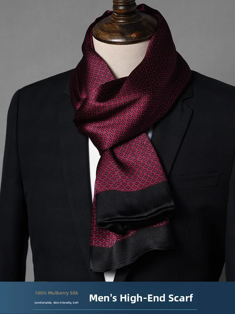 red-silk-scarf-for-men-high-end-genuine-silk-necktie-business-shirt-collar-neck-warmer-summer-autumn-multifunctional-geometri