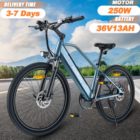 Hillmiles MileTrail 1 Electric Bike 250W Motor 36V13AH Lithium Battery Ebike 26 inch Tire City Hydraulic Brake Electric Bicycle