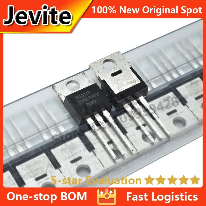 

Jevite 100% New Original electronics Controller 50 units/lote IRF3710 IRF3710PBF 100V 57A TO-220 MOSFET Transistor