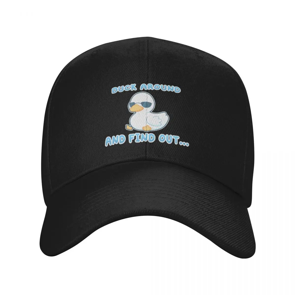 Duck Around [White w/ Sunglasses Ver.] Baseball Cap Beach Outing fashionable Hood Girl Men's