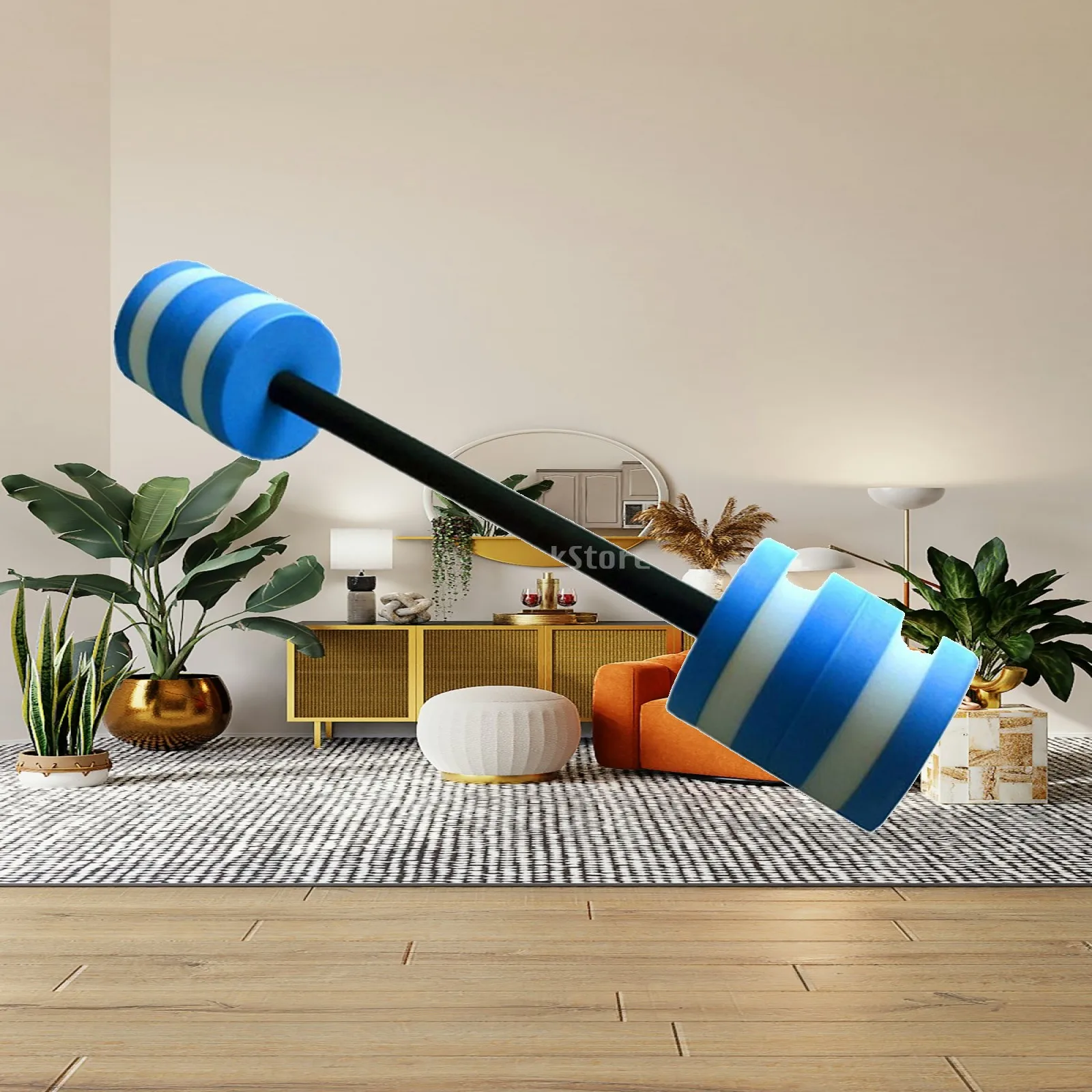 Aquatic Exercise Dumbells Detachable EVA Barbell Weights Gym Equipment for Pool Yoga Arm Fitness