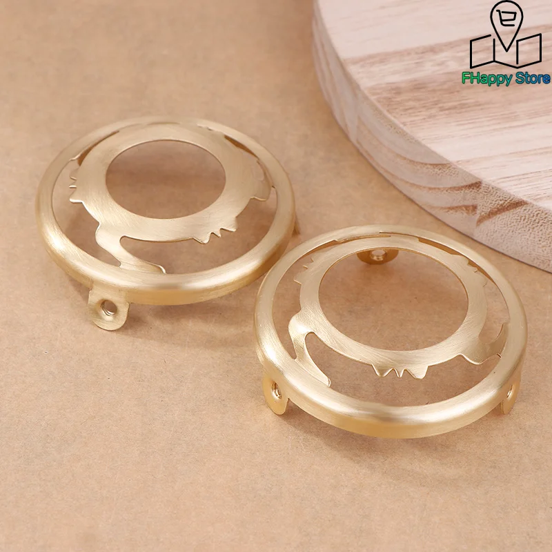 1Pc Light Socket Brass Three Holes Ring E27 E14 Screw Lampshade Fixed Ring Holder Shade And Socket Connecter