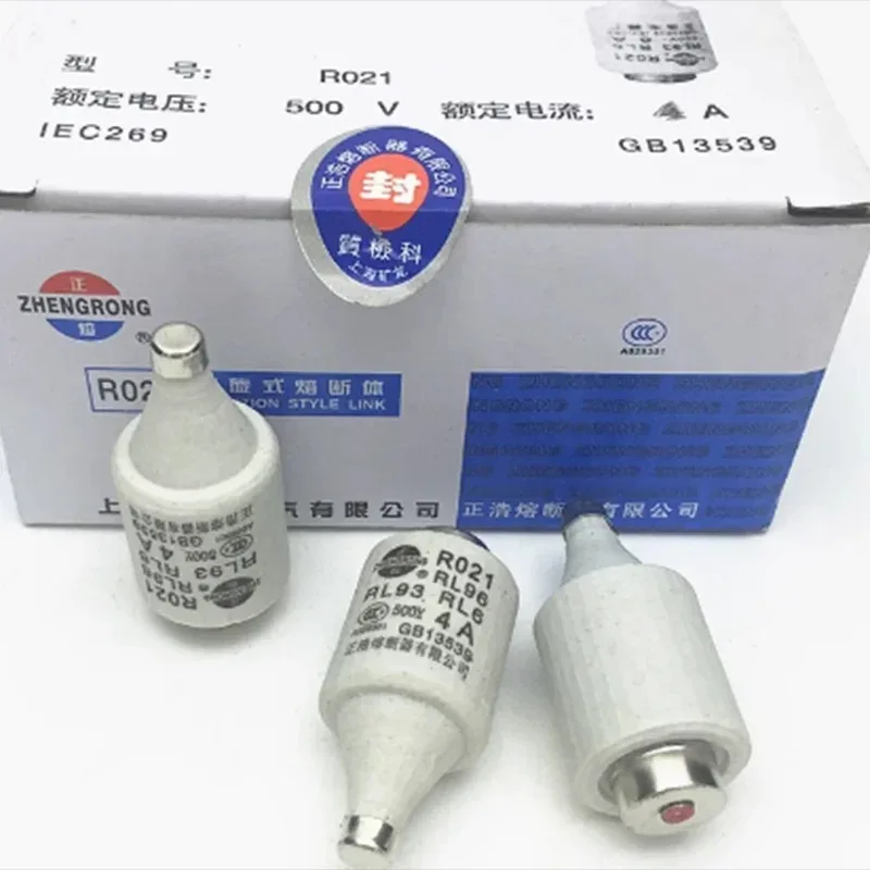 20 Stück/Los Spiralsicherung RL6-25 AC/DC 500V Zylindrische Sicherungseinsätze R021 RO21 DII Schraubkeramiksicherung 2A 4A 6A 10A 16A RL93 RL96 RL6 – Detail 2