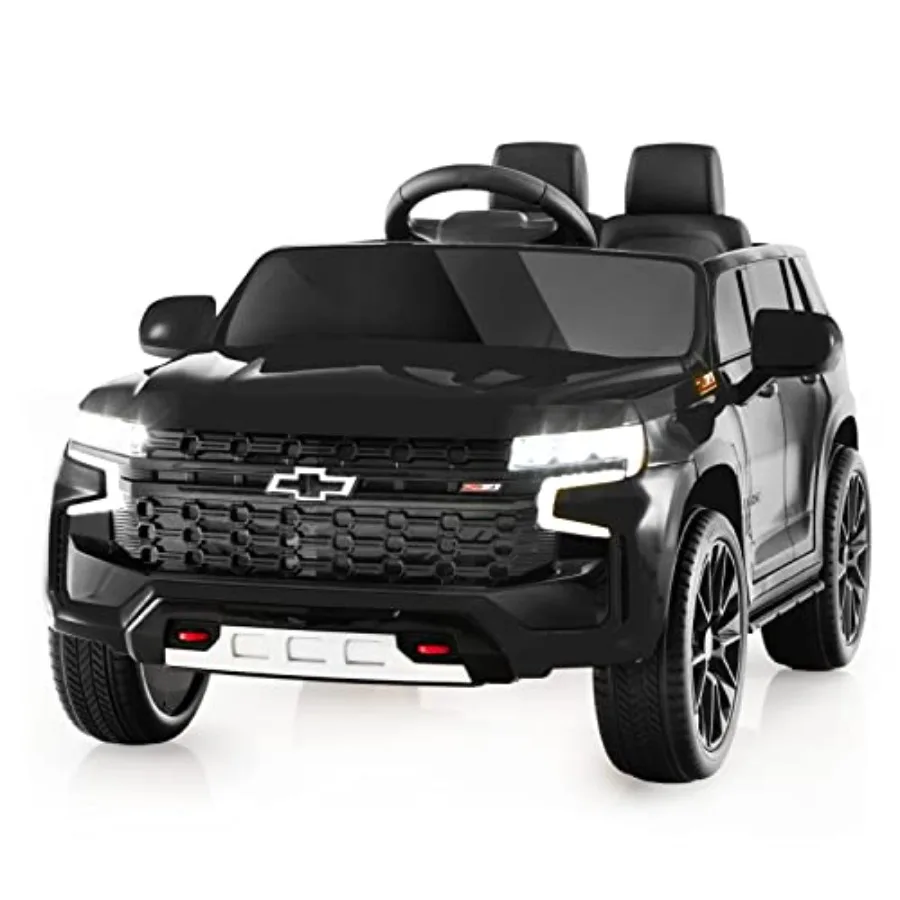 

Ride on Car, 12V Licensed Battery Powered Electric Vehicle w/ 2.4G Remote Control, High/Low Speed, Music, Lights, MP3/USB/FM, Sp