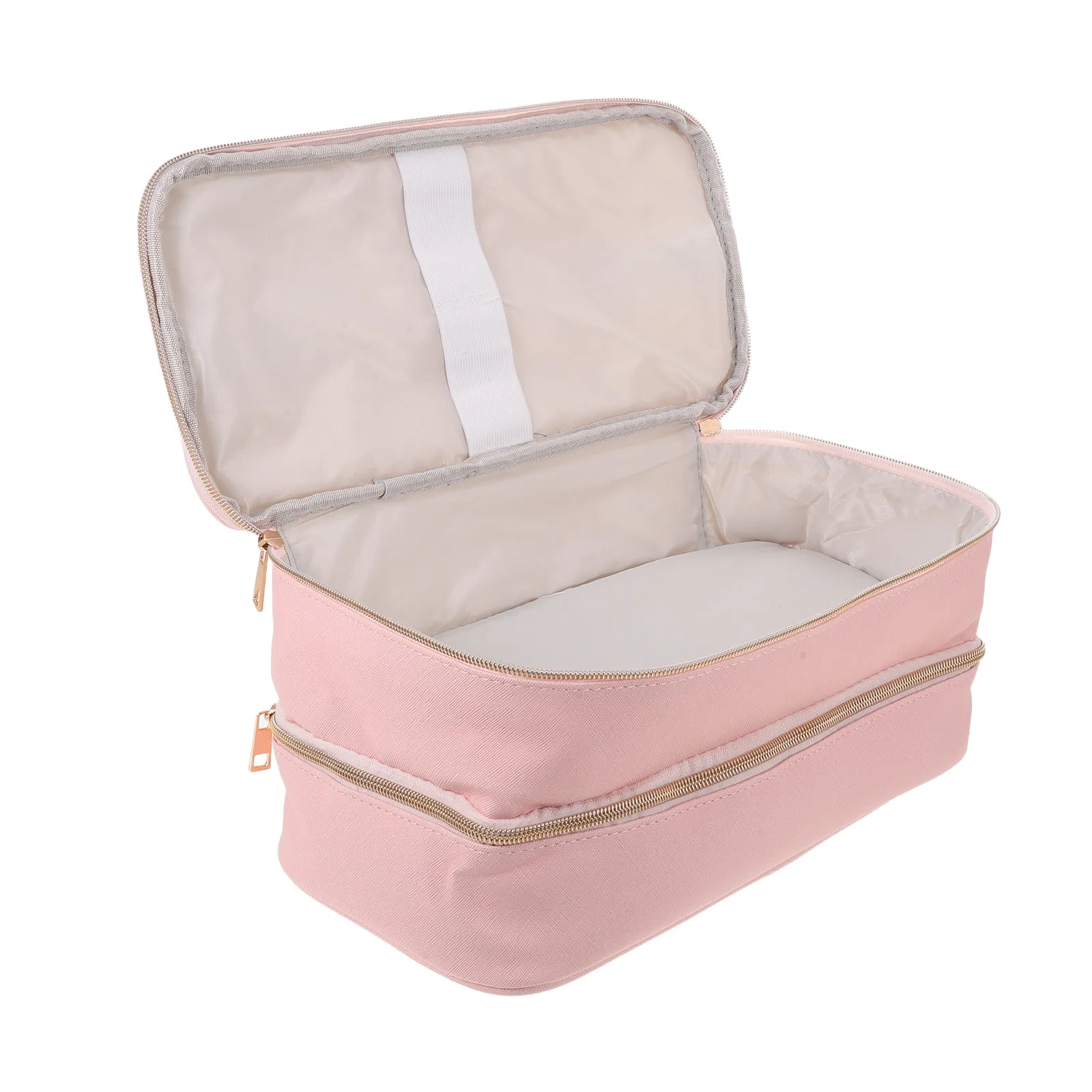 water-resistant-pu-hair-tools-travel-bag-double-layer-shockproof-organizer-for-hair-dryer-curling-iron-flat-iron