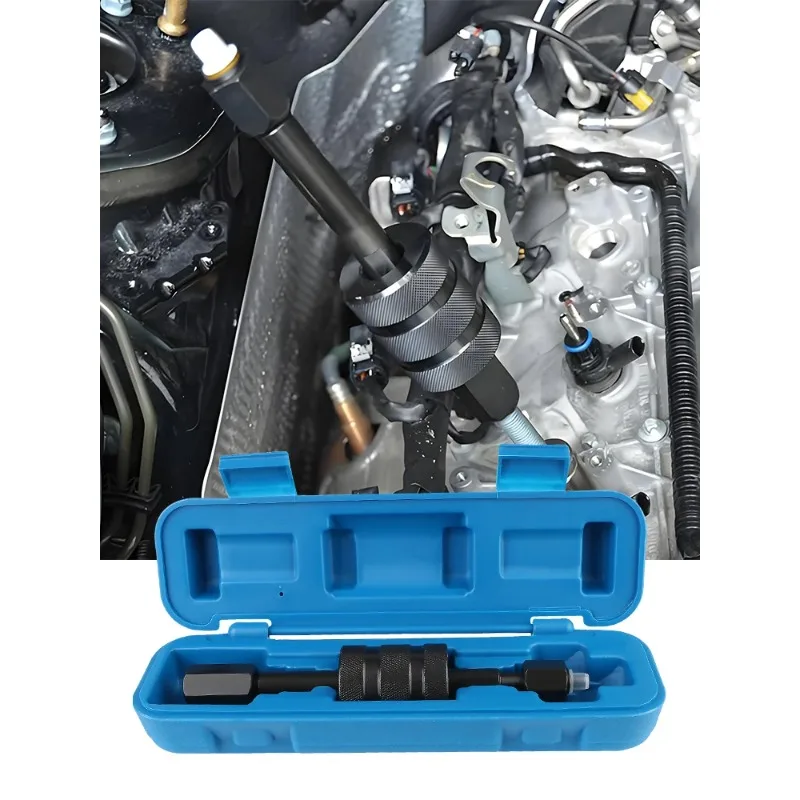 

Diesel Injector Puller Tools Fuel Injector Remover Accessory Extractor Installer Tool with Hard Case M8 M12 M14 Injector