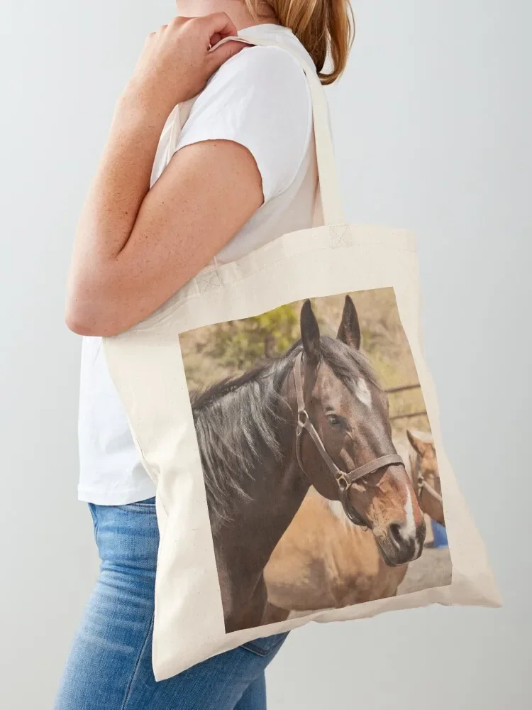 Healing Horses Lucius (and Cooper) Tote Bag Women bags cute tote bag Tote Bag