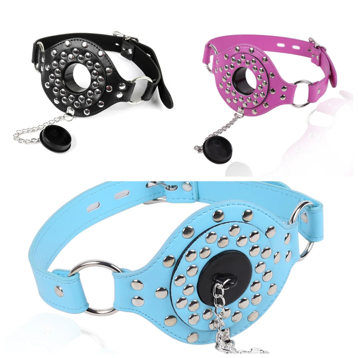 قفل قابس الفم مع قابس الفم لتدريب الحلق العميق BDSM الرقيق SM قناع الإباحية الملحقات الكمامة في لعبة الكبار ضبط النفس #1