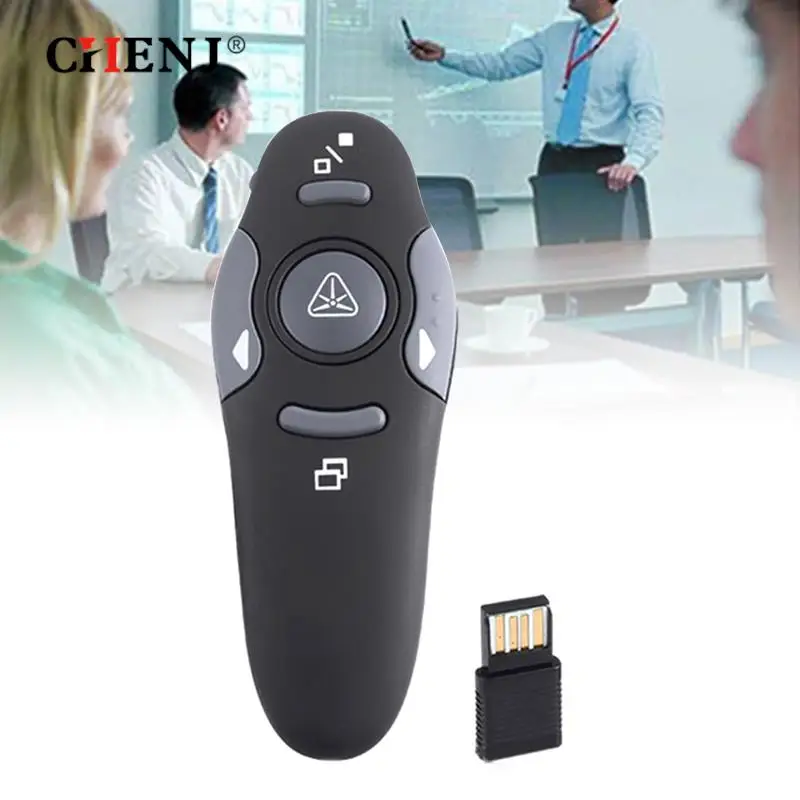 1PC 2.4GHz Wireless USB Powerpoint presentazione PPT Flip Pen Pointer Clicker Presenter con telecomando a luce rossa per insegnante