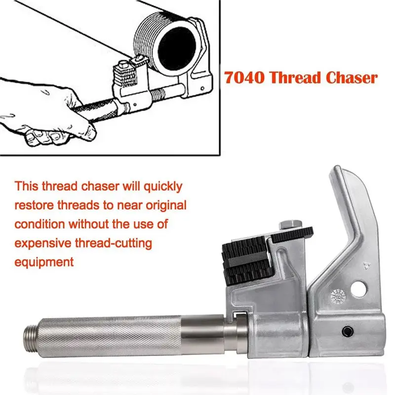 AEE5-7402 Universal External Thread Chaser And 202817 Metric Die Set (6 Dies) For Thread Repair Tool