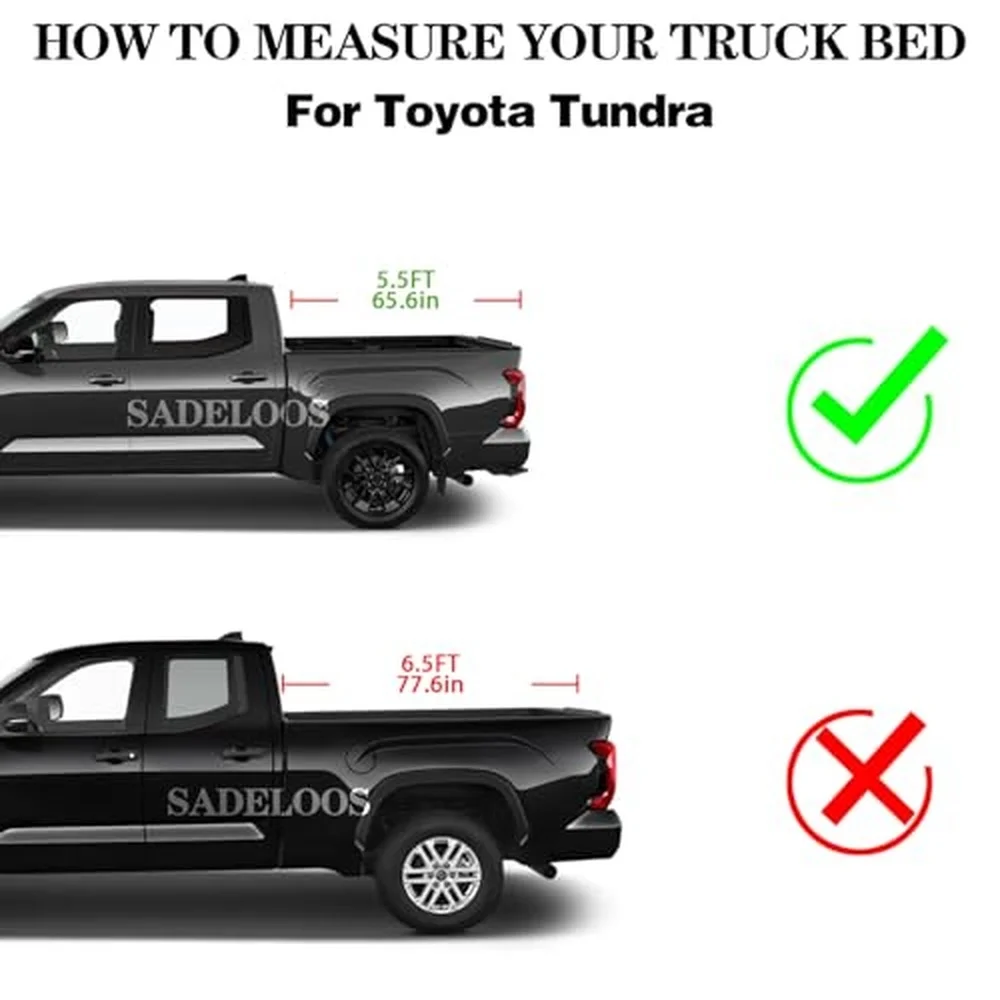 Retractable Truck Bed Tonneau Cover for 2022 2026 Toyota Tundra (5.5' /65.6