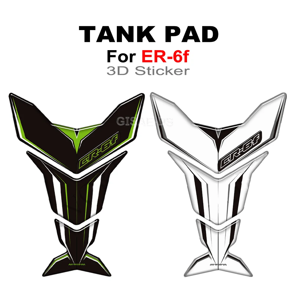 

For Kawasaki Ninja ER-6f ER 6f ER6f Motorcycle Oil Fuel Tank Pad 3D Epoxy Resin Protection Stickers Decals Emblem