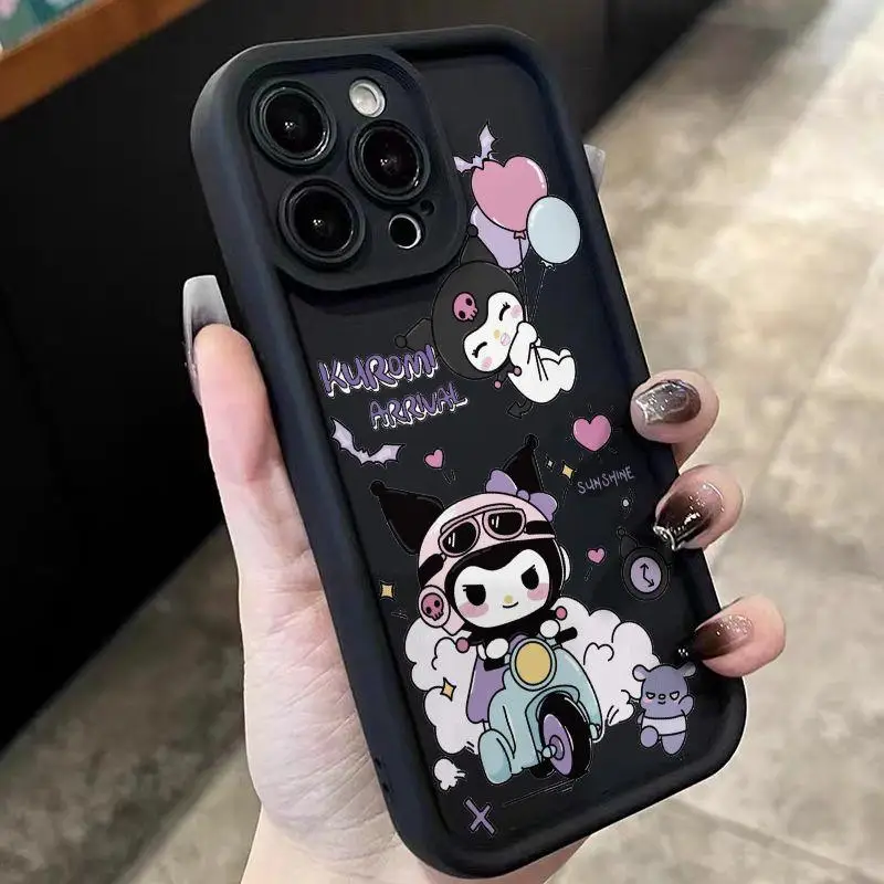 Sanrio dibujos animados Kuromi funda de teléfono para Google Pixel 7 8 9 Pro XL 7A 8A 7Pro 8Pro fundas traseras suaves a prueba de golpes