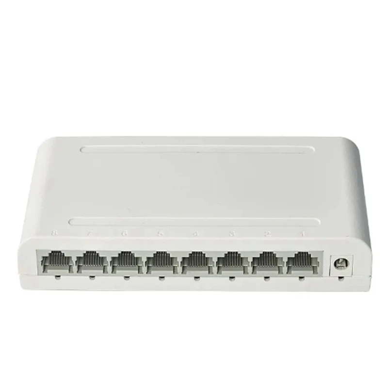 8 Port Gigabit Data Switch,Network Hub,Desktop Ethernet Splitter,Plug & Play Shielded Ports Fanless Quiet Mini Portable Durable