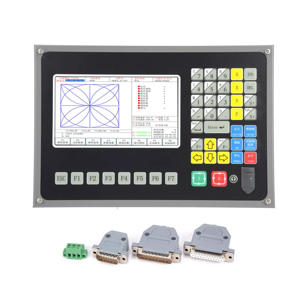 CNC Plasma Controller flame cutting motion control system SF-2100C+CNC plasma Kit F1621 Torch Height Controller JYKB-100 24VDC