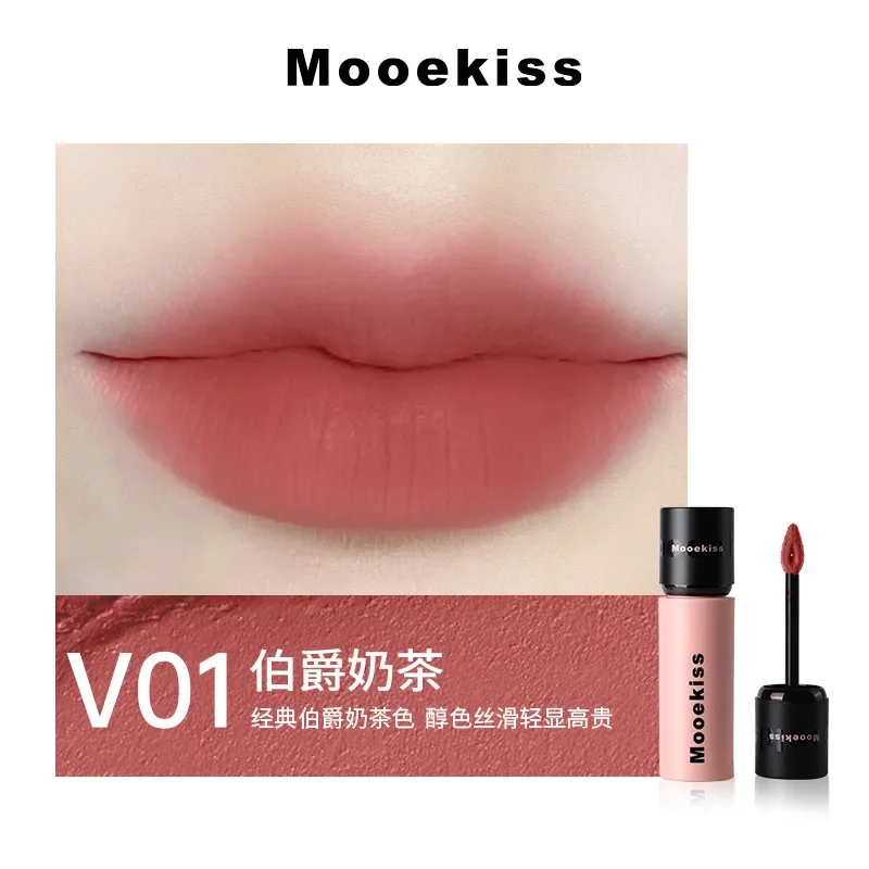 Mooekiss-pintalabios mate, lápiz labial blanqueador, esmalte de labios, cara desnuda, no se decolora y no se adhiere a tazas