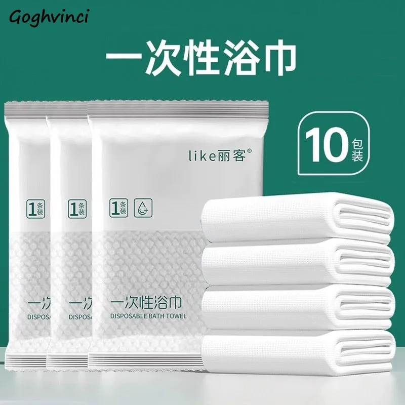 1/5/10pcs Disposable Bath Towel Thicken Water-absorbent Outdoor Travelling Hotel Bathroom Skin-friendly Safe Soft Home Daily