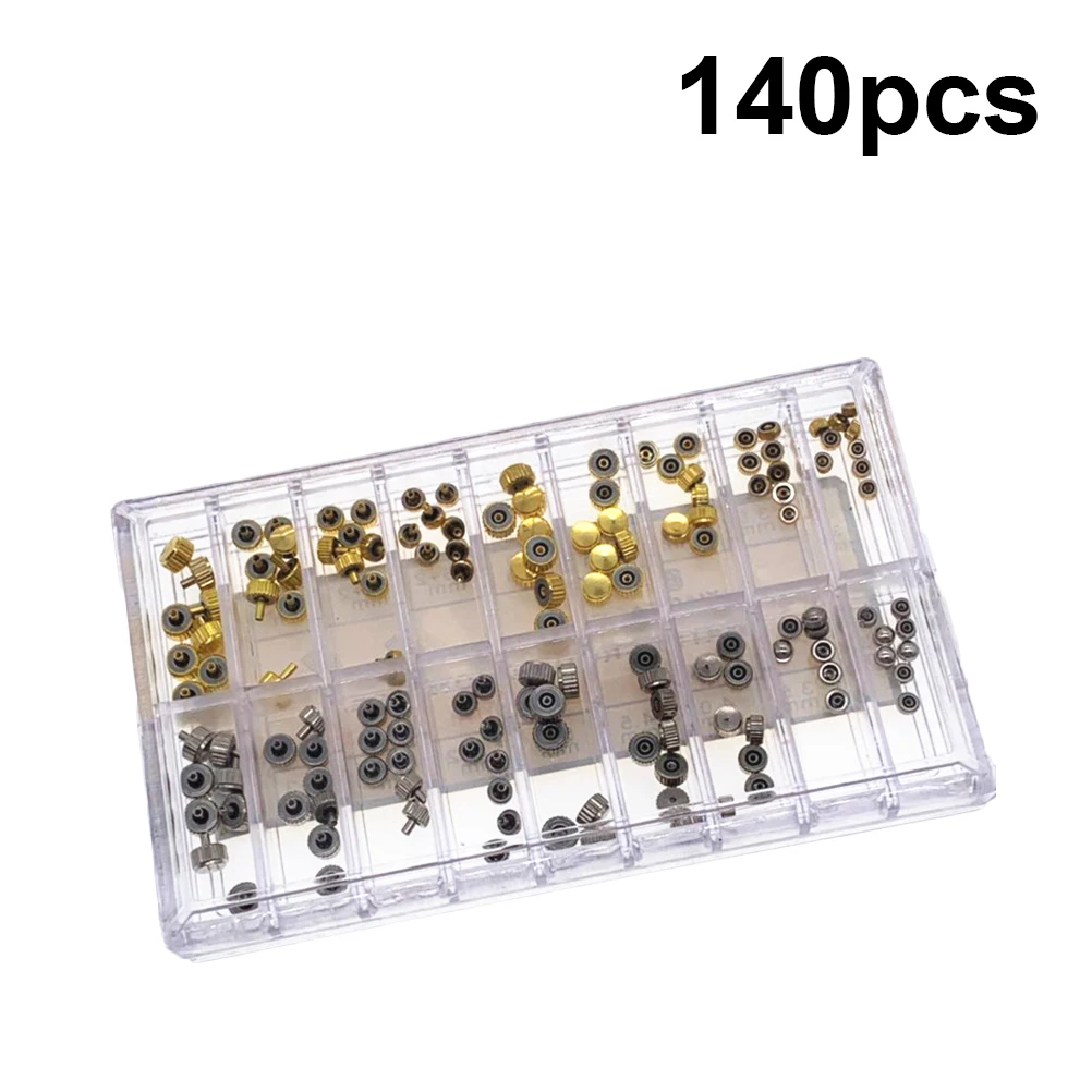 

140pcs Crown Rod Accessories Head Tube Stem Waterproof 3mm 3 4mm 4 5mm 5mm Watch Repair Tool Quartz Watches
