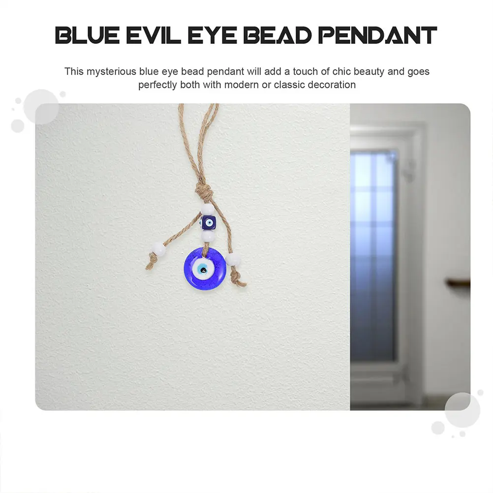 

3pcs Blue Evil Pendant 3 Turkish Evil Eye Pendant Pcs Glass Beads Hanging Decor Turkish Wall naments Car Home Unique Charm Lucky