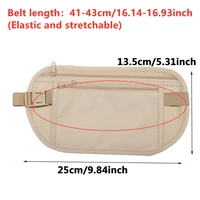 Anti-theft Hidden Waist Bag Sport Running Invisible Money Belt Pouch Portable Travel Security Wallet Passport Cash Hidden Bag 4