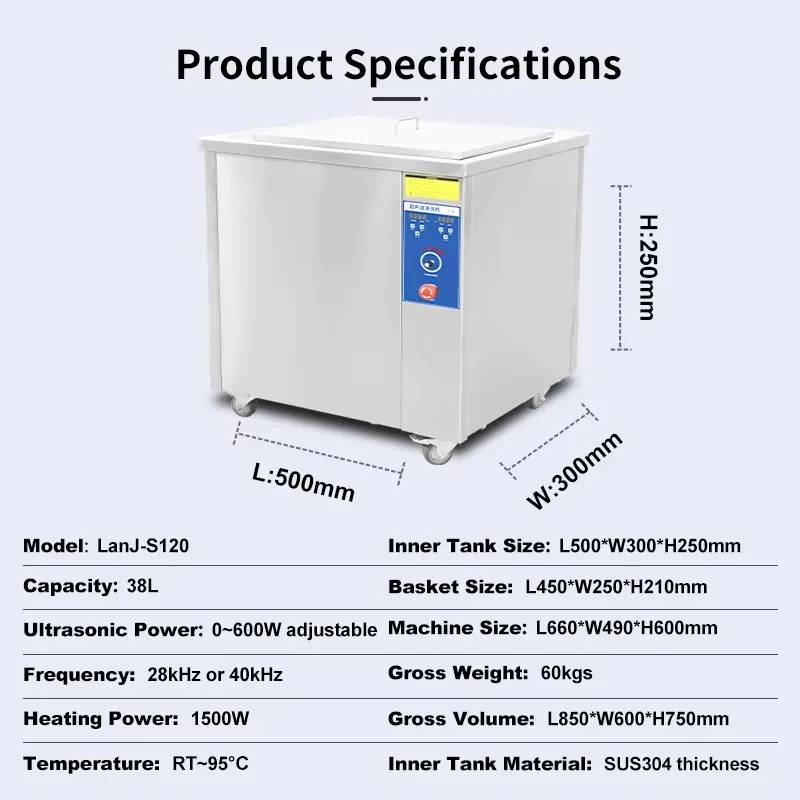 Large Capacity  Engine Part DPF Ultrasonic Cleaning Machine Machinery Components Metal Part  Industrial Ultrasonic Cleaner