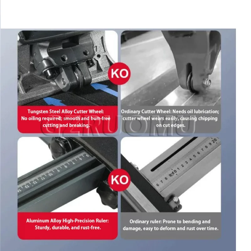 

Высокоточный ручной плиткорез для каменных плит, промышленный, 1.2 м