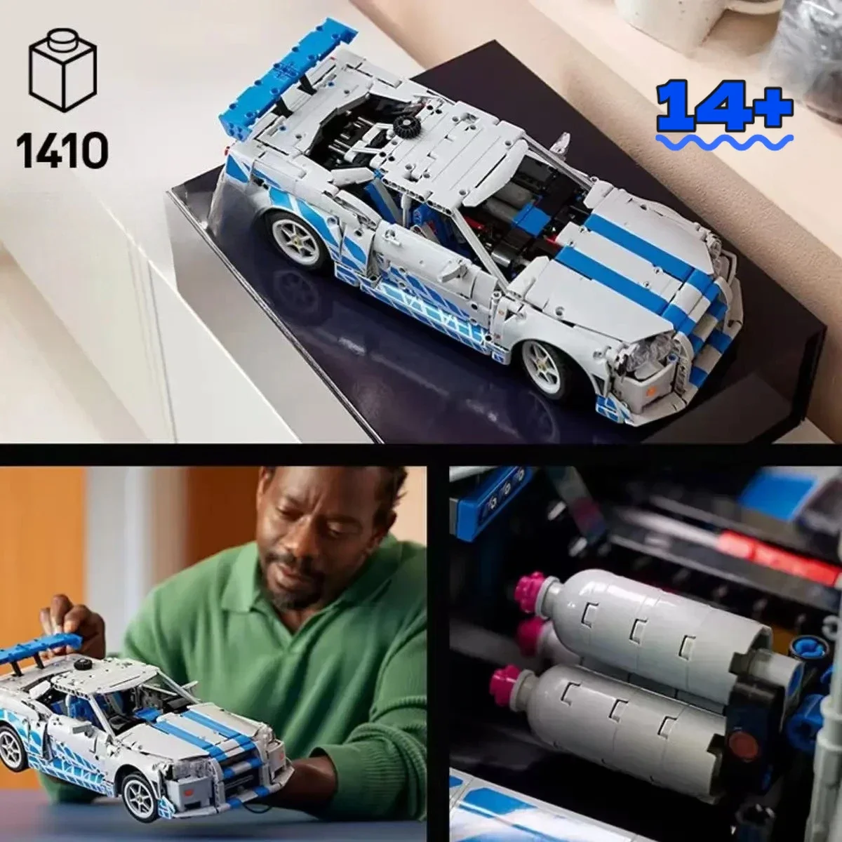 

Assembly Toy Set Disney Creation 42210 Nissan GT-R High Quality Collection Display Party Favors for Fans