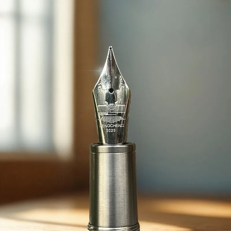 

Majohn Ti136,PENCHEN Titanium Alloy Collection Pen Office Fountain Pen F 0.5 Nib Limited Edition/Collector's Calligraphy Pen