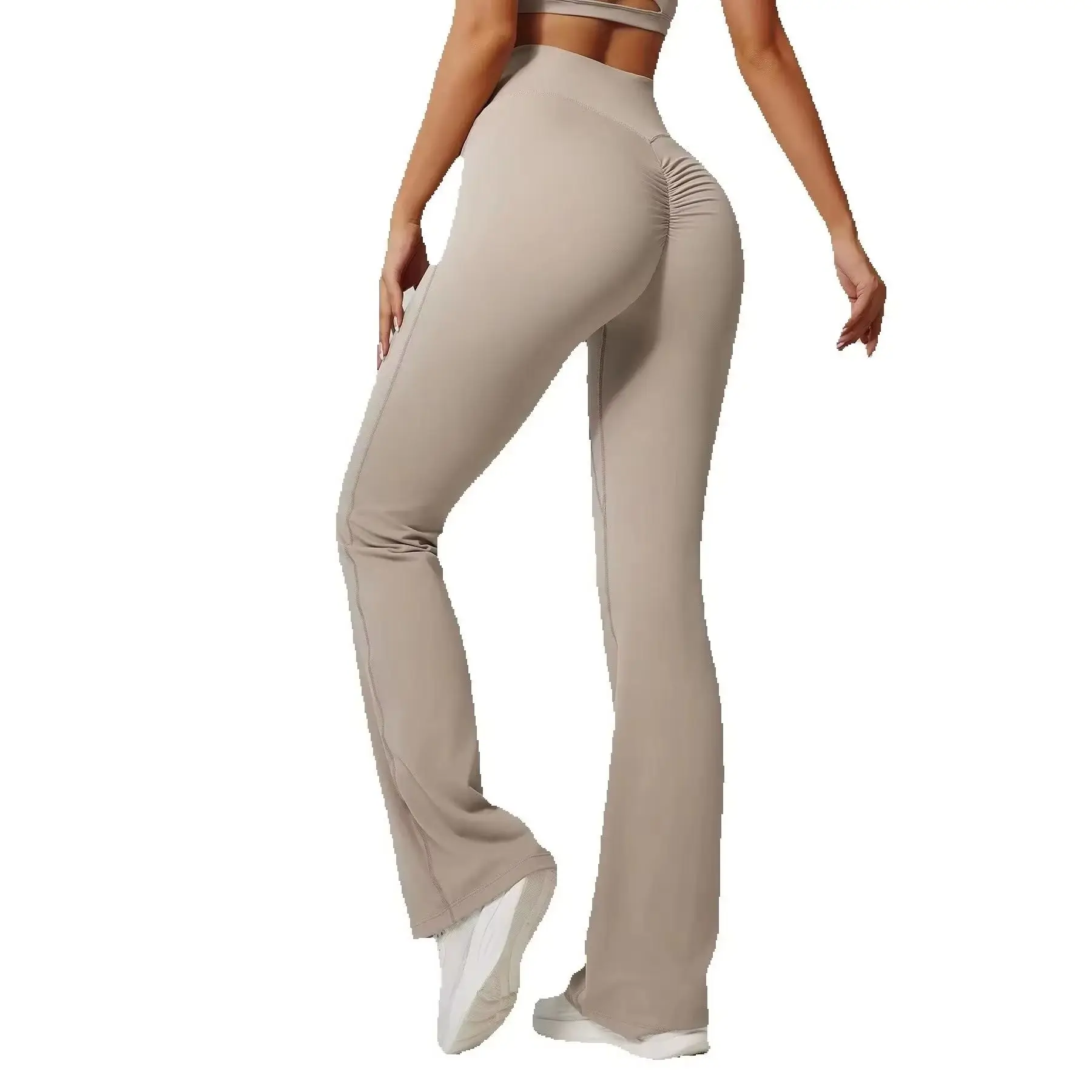 

Female Tights Fitness Bell-bottoms Women Sport Leggings High Waist Yoga Leggings Gym Jogging Quick Dry Push Up Flared Pants