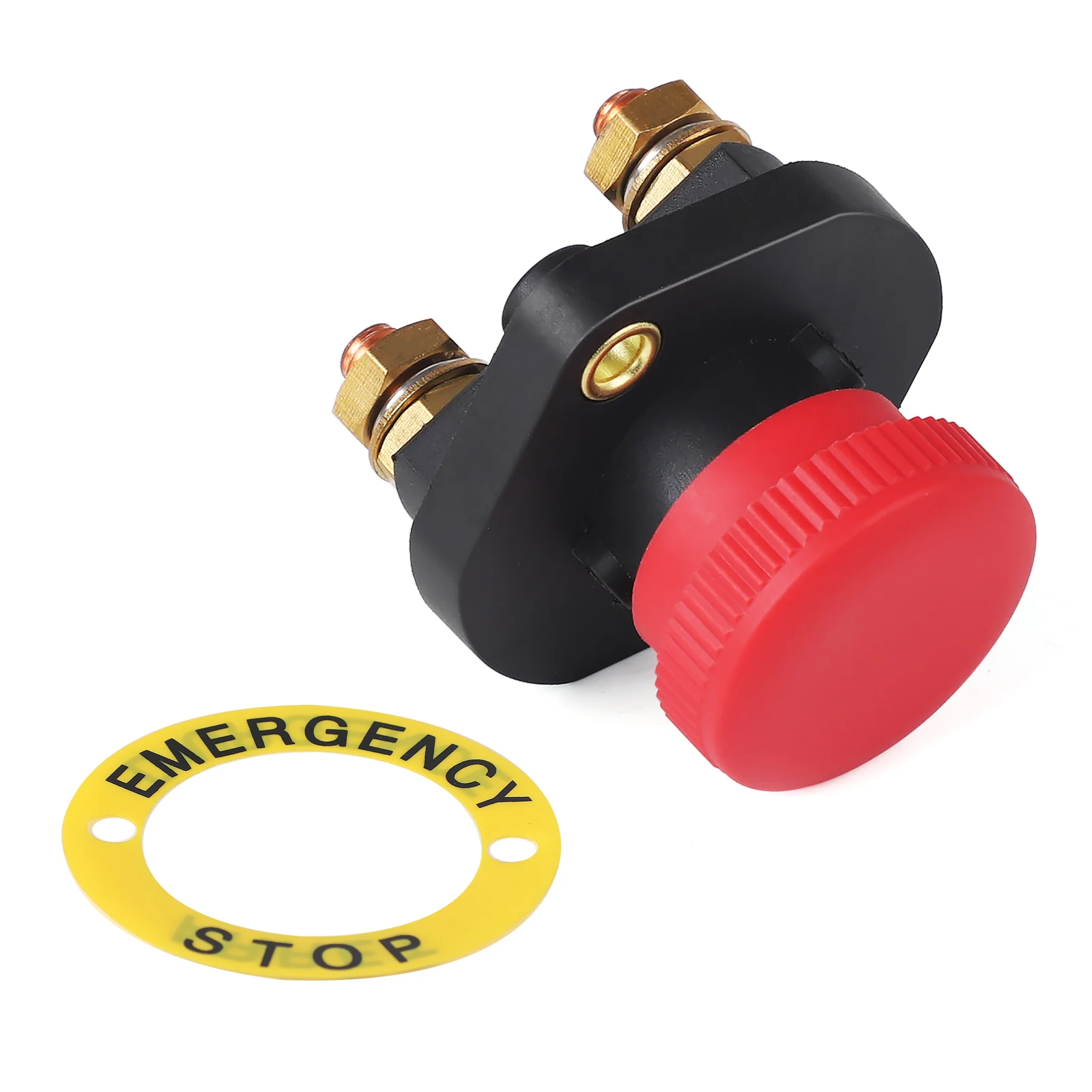 

Universal Battery Disconnect Push/Pull Crown Car Automotive Ignition Switch Power-off Battary Switch M8 Copper Studs OE 52-45749