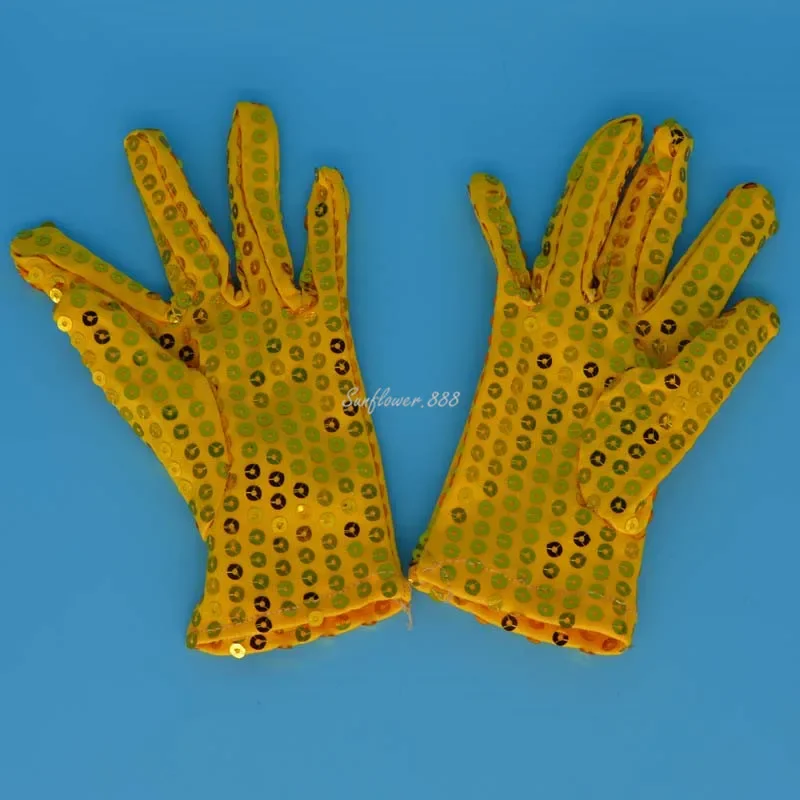 10 Paar Pailletten-Handgelenk-Handschuhe für Jungen und Mädchen für Kinder, Bühnenshow, Partykleid, Tanz, Maskerade, Halloween