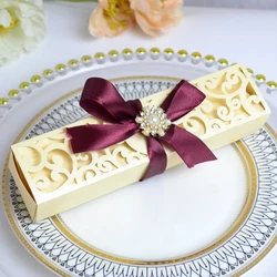 Personalized Wedding Invitation Box Laser Cut Invitations Scroll Invitation Boxes