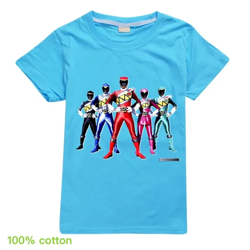 HAni 2025 جديد أطفال بنين قوي الحارس تي شيرت الصيف قصيرة الأكمام بلايز الأطفال حفلة عيد ميلاد كرنفال هالوين زي ☆ ★ ww