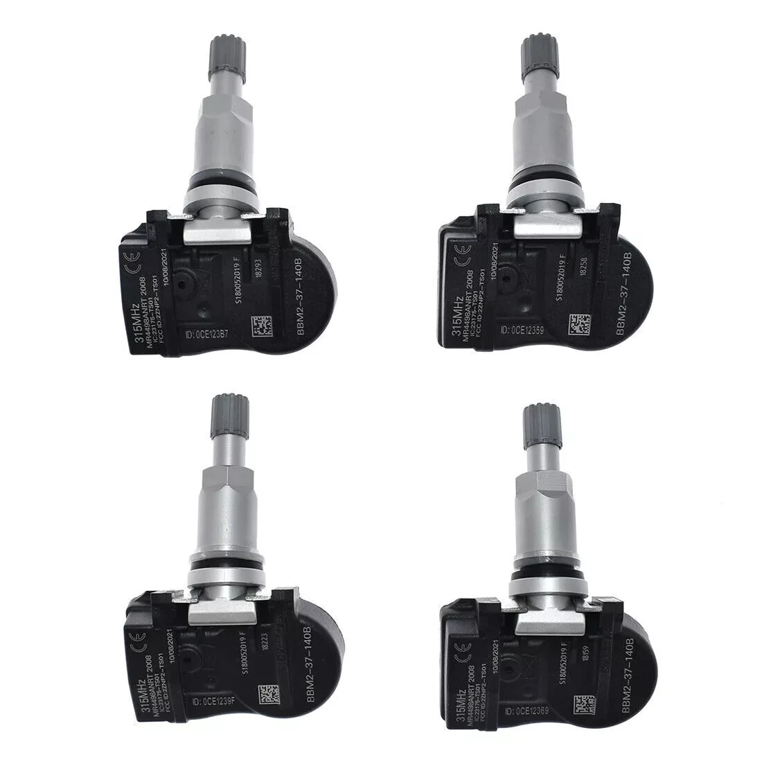 

4Pcs BHA4-37140 BBM237140 BBM237140A BBM237140B BHA437140 315MHz Car Tire Pressure Sensor TPMS For Mazda RX8 CX7 CX9 MX5