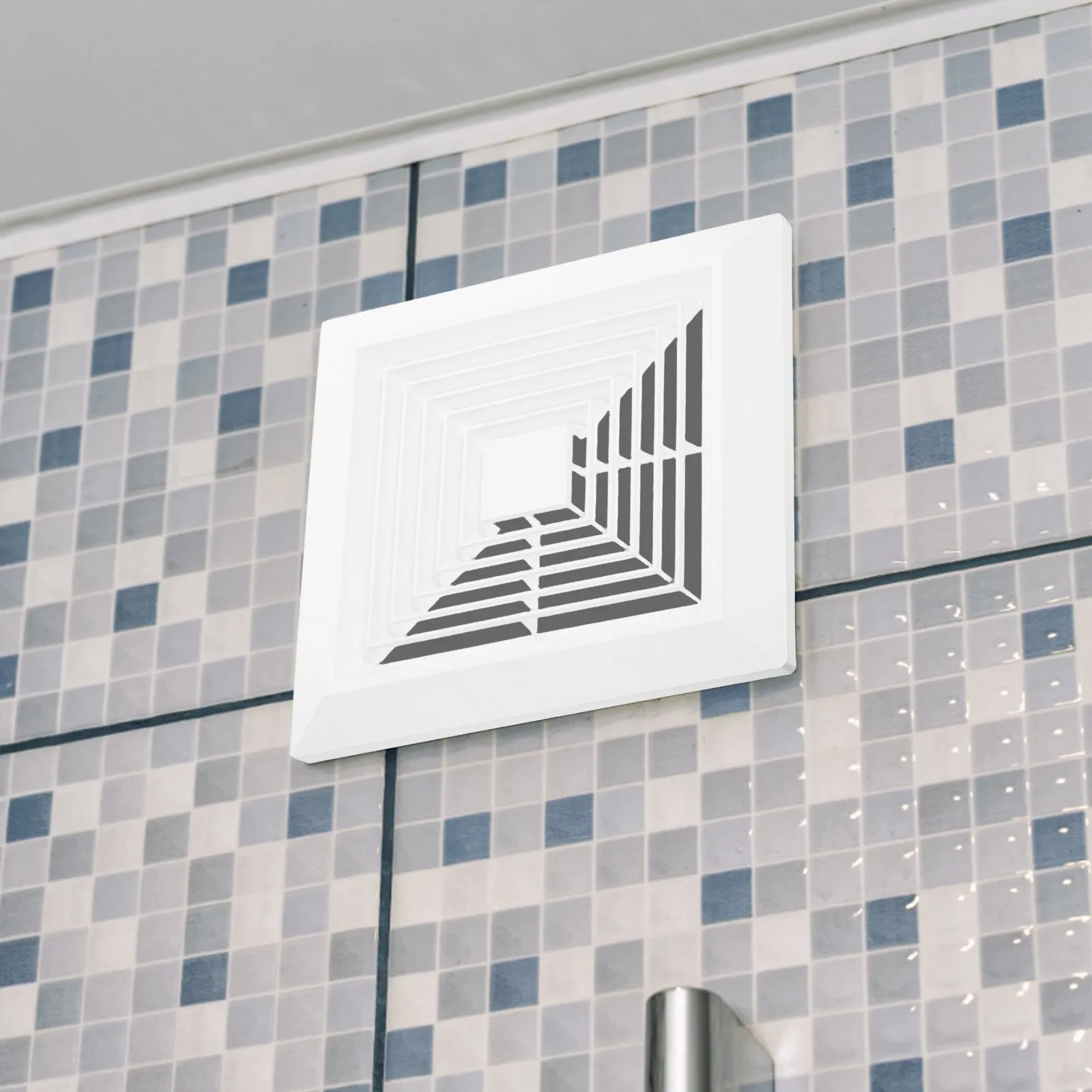 

Квадратная пластиковая решетка для вытяжного вентилятора в ванную комнату, настенная, с пружинным креплением, для потолочного монтажа, диффузор для вентиляции