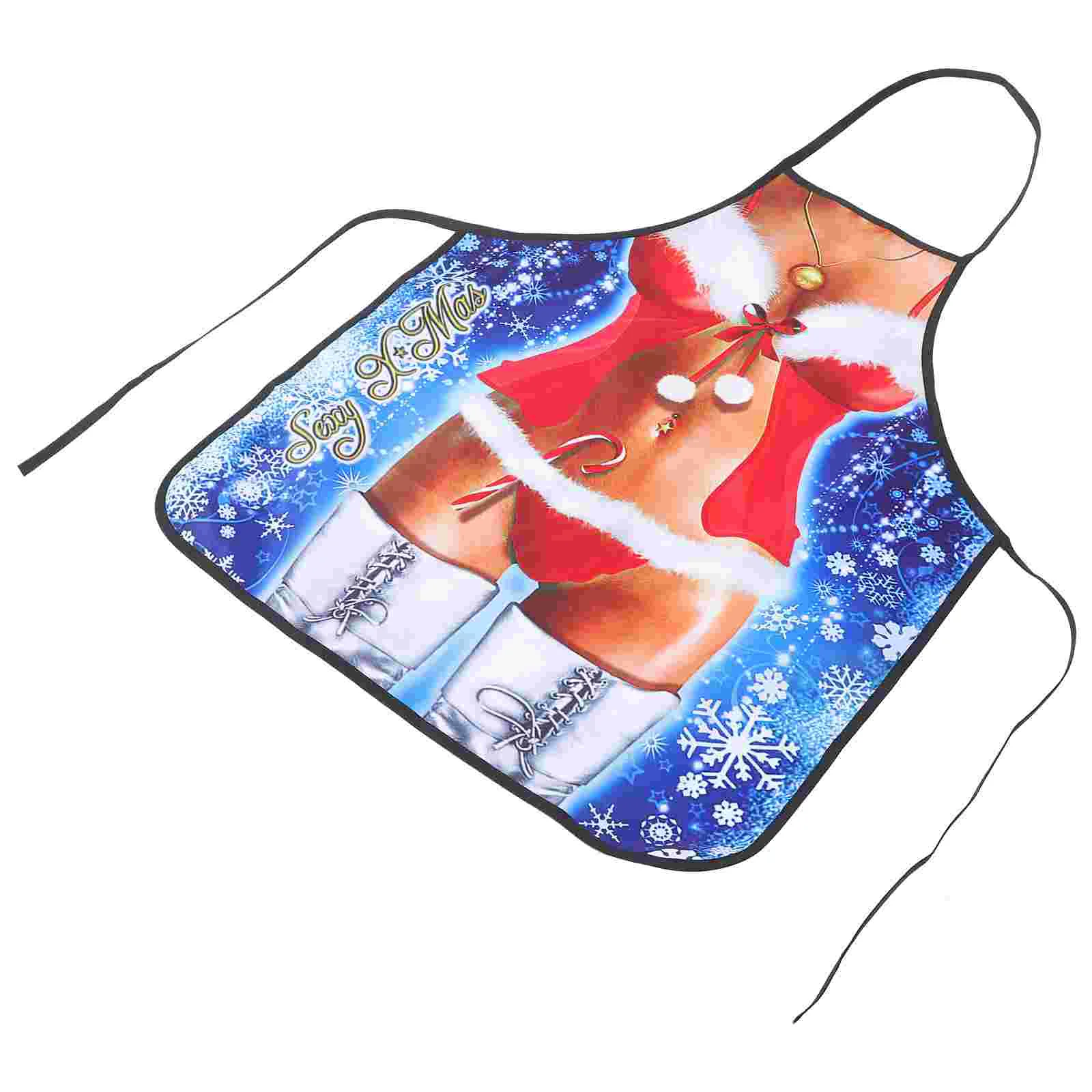 

Funny Ladies Apron Christmas Mens Aprons for Cooking Small Gift Multi-use and Women