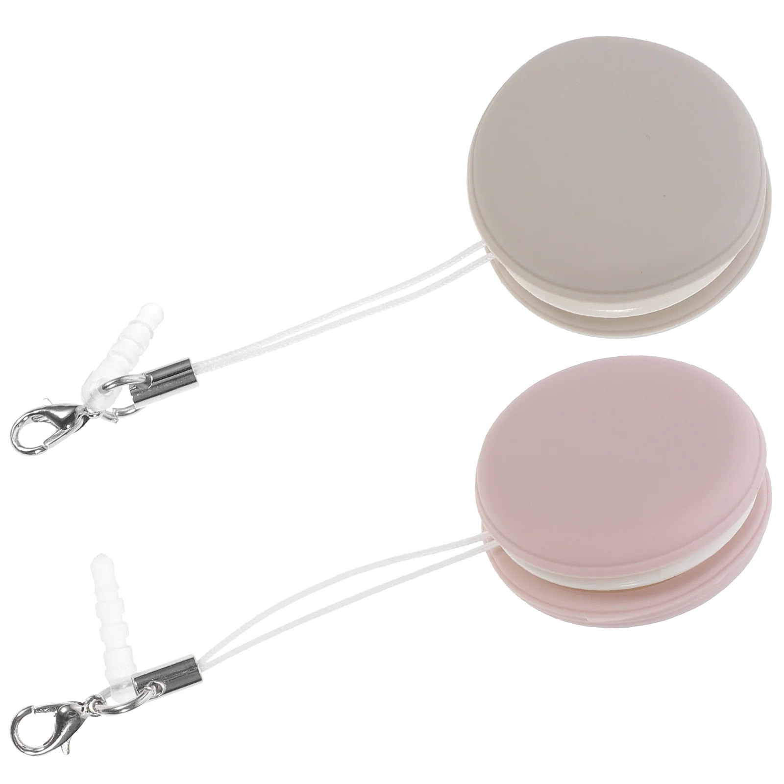 2 Pcs Macaron Phone Screen Cleaning Green Circular Screen Wipe Cleaner Spectacle Cloth Pendant Safe Non