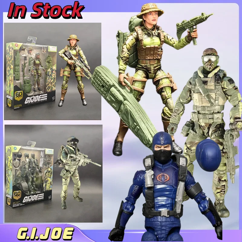 Nuevo G.I. de 6 Pulgadas Figura de acción de francotiradora femenina Joe Special Forces Snake Airborne, modelo móvil articulado GIJOE 60th Anniversary