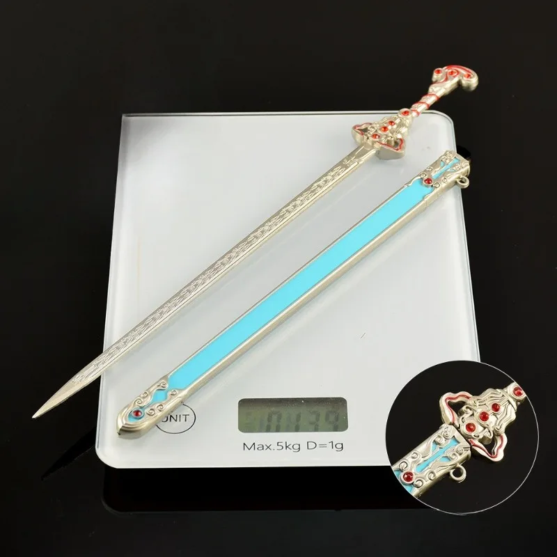 Espada Lingxu de armas frías de 30cm, espada famosa, periféricos de Anime chino, modelo de Metal fresco, accesorio de espada, juguete de colección de adornos
