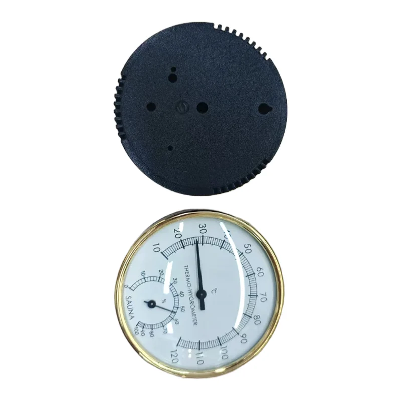 Image 4: Thermomètre hygromètre de sauna haute précision A6HD, accessoire thermo-hygromètre 2-en-1 pour la décoration et la surveillance des salles de sauna