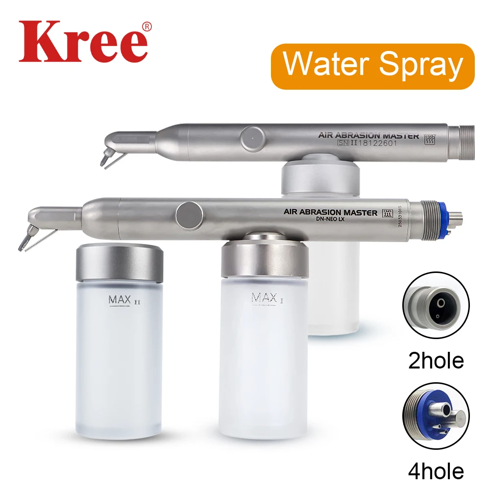 

Dental Aluminum Oxide Micro Blaster With Water Nozzle Alumina Gun Air Abrasion Airflow Prophy Polisher Dentistry Tools 2/4Hole