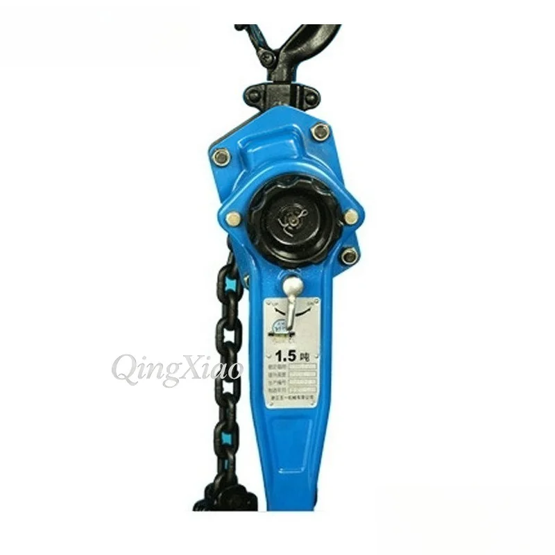 0.75T Lever Chain Hoist Hand Operated Manual Lifting Tackle Chain Type Hand Pull Block For Small Cargo Hoisting Maintenance Work - view 4