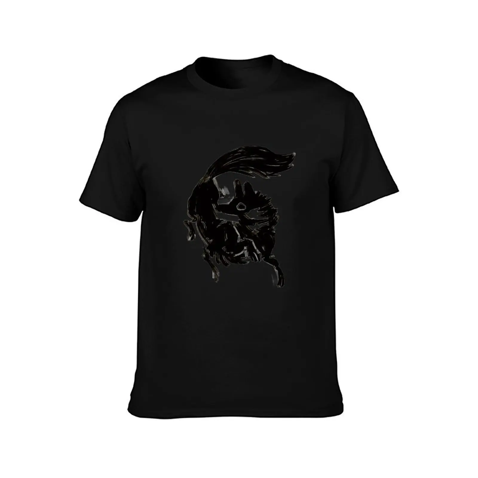 aaaaaaaaaaaa (cute canine creature) T-Shirt All Match Basic Short Sleeve Top