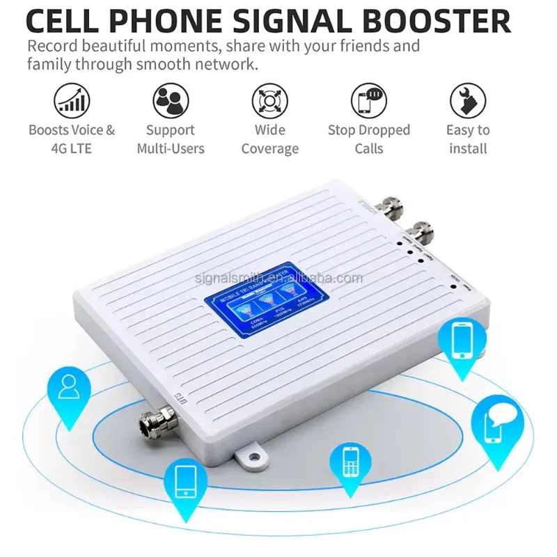 Signal Enhancer with High Speed, Stability and Ultra Strength through Wall High Efficiency Relay Amplifier
